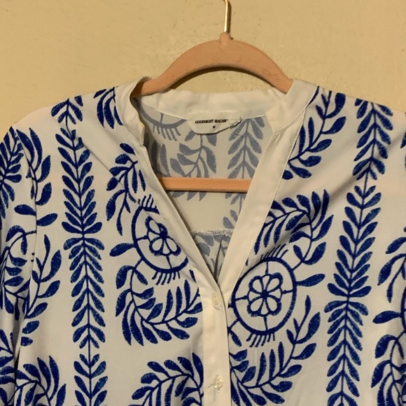 Goodnight Macaroon Mon Blue White Shirt Dress - Picture 5 of 13